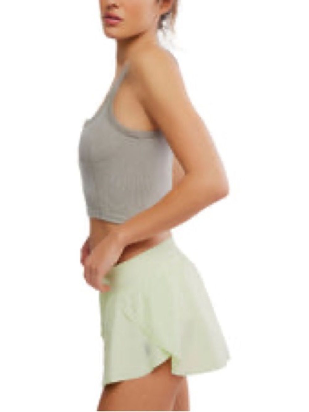 Free People Women's Light Lime Athletic Shorts Large - Picture 4 of 9